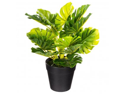 Umělá rostlina v květináči MONSTERA, 30 cm