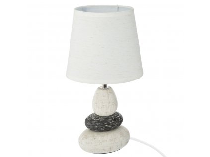Stolní lampa se stínítkem, O 18 x 33 cm, bílá