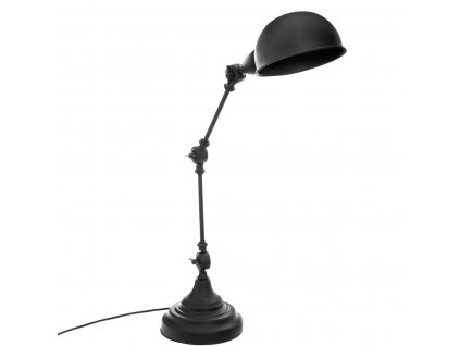 Lampa na psací stůl BASALT, kovová, 55 cm, černá