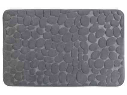 Předložka do koupelny PEBBLES v šedé barvě, 80 x 50 cm