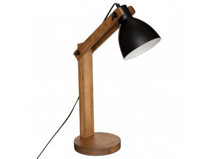 Stolní lampa CUBA, výška 56 cm, dřevěná