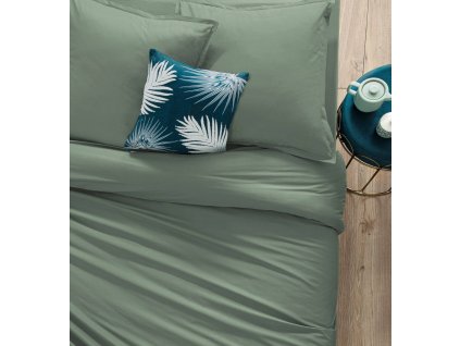 Povlečení na přikrývku, 140 x 200 cm, bavlna, zelené