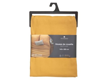 Povlečení na přikrývku, 140 x 200 cm, bavlna, žluté