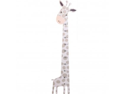 Dětský dřevěný metr, žirafa, max. 160 cm