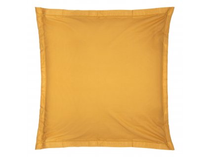 Bavlněný povlak na polštář, 63 x 63 cm, žlutý