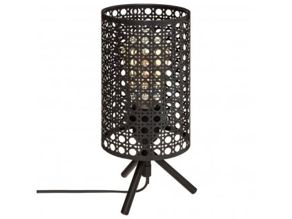 Stolní lampa KATEL s prolamovaným stínidlem, výška 28 cm