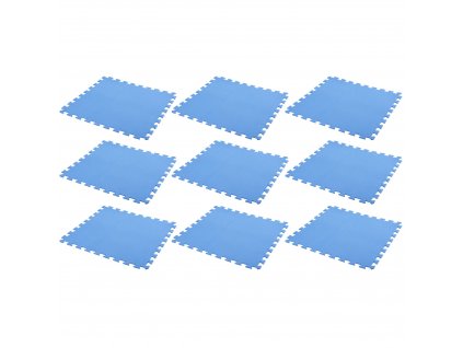 Pěnové puzzle, EVA, 9prvků, modrá barva