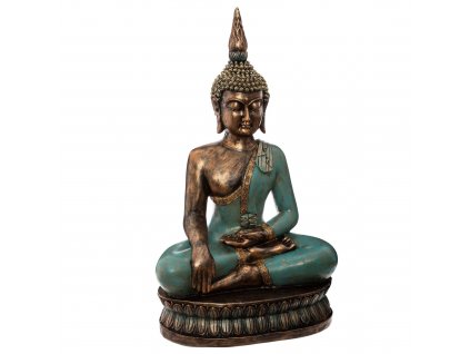 Postava Buddhy, polyresinová dekorace, výška 72,5 cm