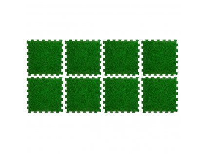 Pěnové puzzle, 8 prvků, 50 x 50, zelené