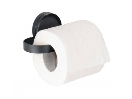 Držák toaletního papíru PAVIA Static-Loc, černý, Wenko