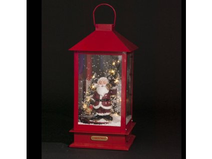 Lucerna Santa Claus, LED podsvíceni, 38 cm