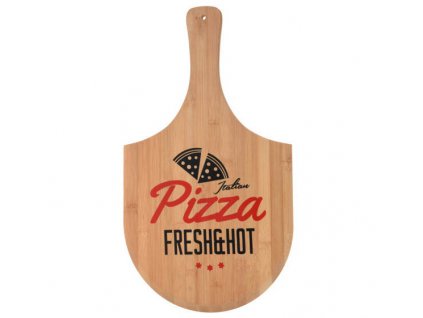 Prkénko na pizzu PIZZA FRESH&HOT, bambus