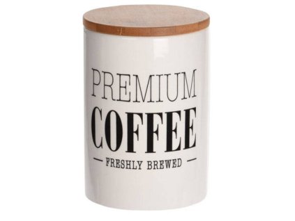 Dóza na kávu, béžová, O 10 cm