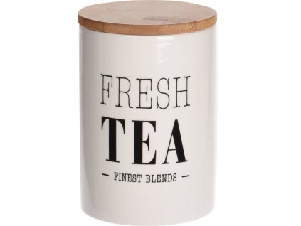 Béžová dóza na čaj, O  10 cm