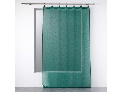 Zelená záclona LINKA s očky, 140 x 240 cm