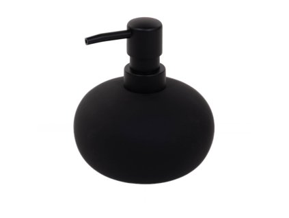 Černý dávkovač mýdla MAMBO, 8 x 8 x 13 cm