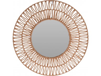 Kulaté zrcadlo s geometrickým rámem, O 60 cm