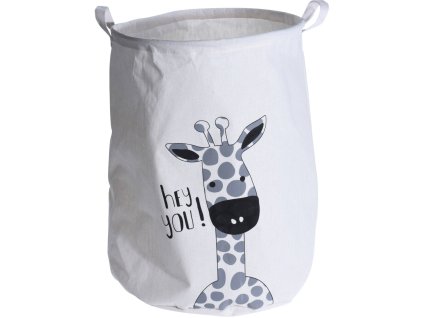 Úložný koš na hračky SAFARI s motivem žirafy, O 40 cm