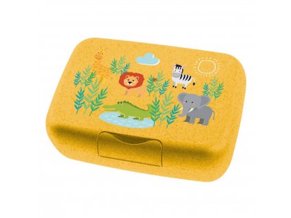 Svačinový box pro děti CANDY L HARRY, organic, žlutá barva, KOZIOL