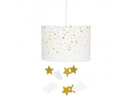 Závěsné svítidlo do dětského pokoje: Oblak a hvězdy, O 30 cm