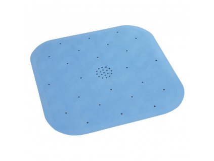 Protiskluzová podložka do sprchového koutu NATUAL RUBBER, modrá 45 x 45 cm