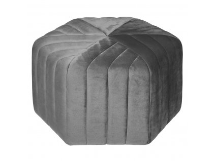 Sametová stolička v šedé barvě, 30 cm