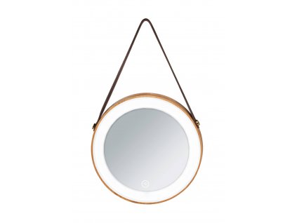 Bambusové závěsné zrcadlo, ? 21 cm, WENKO
