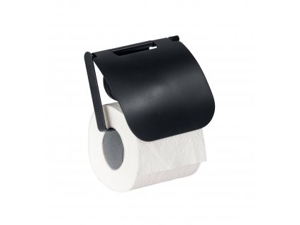 Držák na toaletní papír pavia, černý, static-loc, wenko