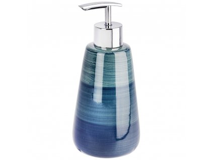Dávkovač na mýdlo v modré barvě POTTERY PETROL, 18x8 cm, 360 ml, WENKO
