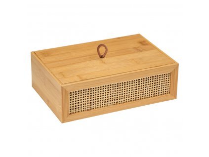 Úložný box na kosmetické doplňky ALLEGRE BAMBOO, 22 x 7 x 15 cm, WENKO