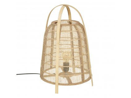 Lampa na noční stolek CARMEN, bambusová, výška 49 cm