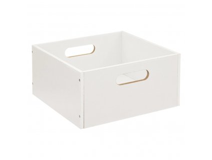 Úložný box, MDF, bílý, 31 x 15 cm
