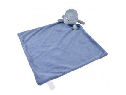 Dětská deka pro miminko FORET s plyšákem, modrá