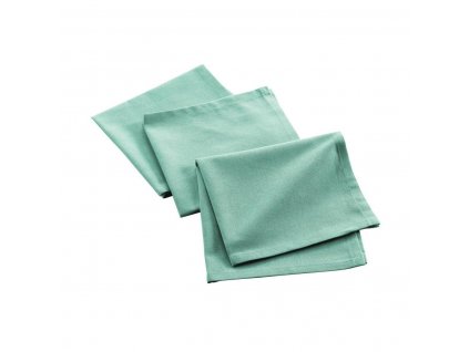 Bavlněné ubrousky MISTRAL, recyklovaná bavlna, 3 ks, zelené