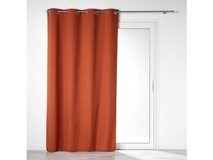 Závěs do obývacího pokoje OBSCURE, BLACKOUT, 140 x 260 cm, oranžový