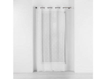 Záclona do obývacího pokoje s oky OLYMPIA, 140 x 240 cm, bílá