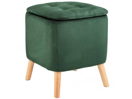 Stolička do obývacího pokoje EMMA, zelená, 42,5 cm, WENKO