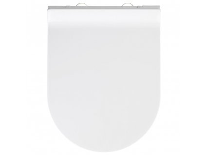 Bílé toaletní prkénko z termoplastu HABOS, WENKO