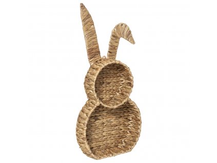 Polička z mořské trávy ve tvaru králíka, 30 x 53 cm