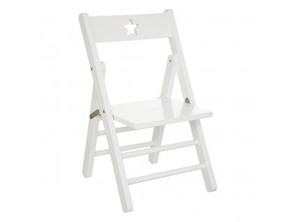 Dřevěná dětská židle STAR, bílé