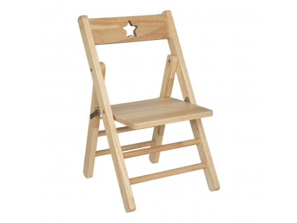 Dřevěná dětská židle STAR, hnědé