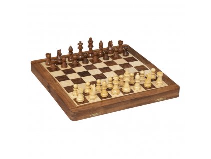 Dřevěné šachy, 30,5 x 30,5 cm
