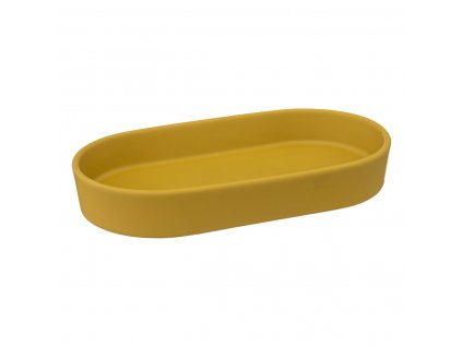 Miska na koupelnové doplňky COCON, keramická, žlutá