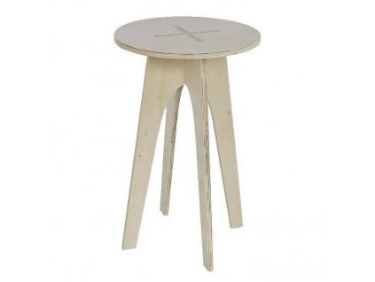Odkládací stolek SIMPLICTIY, kulatý, dřevěný, 50 x 30 cm