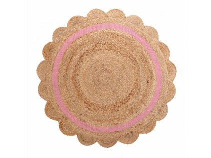 Dětský koberec ROSALY, růžový, O 90 cm