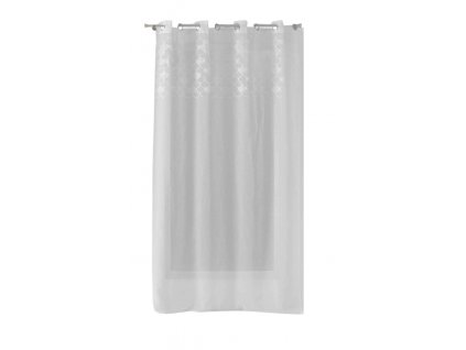 Záclona s kroužky YAELLE, 135 x 280 cm, bílá