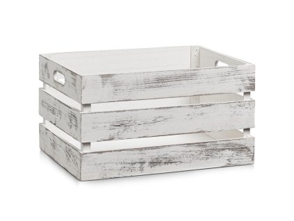 VINGRAINE WHITE, dřevěná - bílá, 39 x 29 x 21 cm, ZELLER