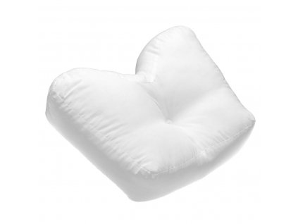 Polštář na spaní na boku s bavlněným povlakem, bílý