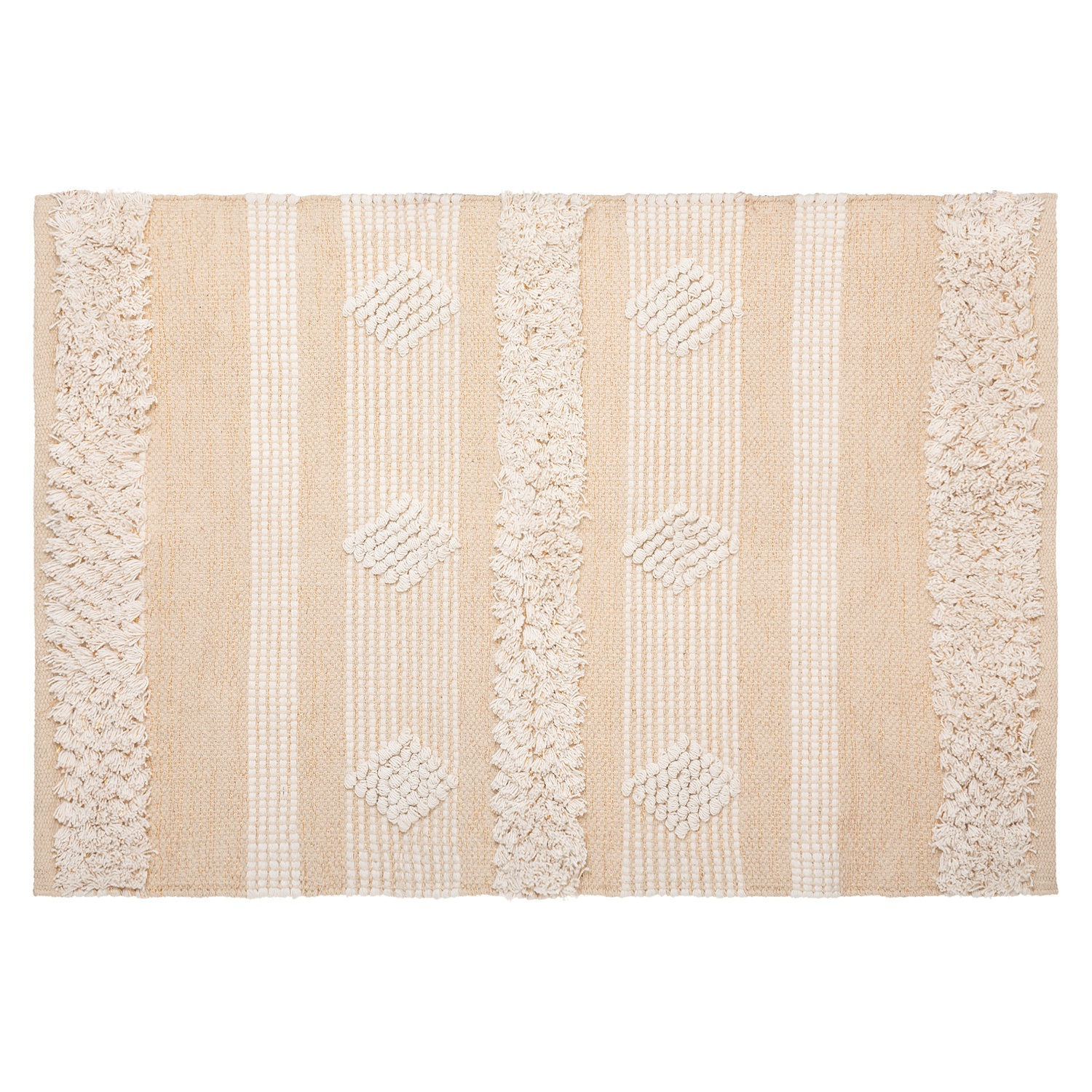 Atmosphera Béžový koberec Cot Sand, bavlna, boho, 60 x 90 cm béžová