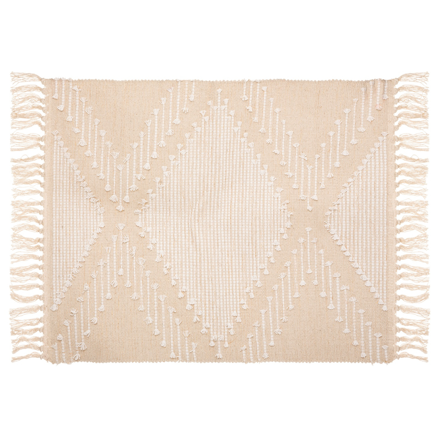 Atmosphera Béžový koberec Cot Sand, bavlna, boho, 60 x 90 cm béžová
